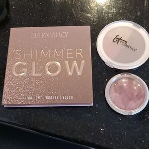 Three Highlight, Bronze, Blush Cosmetic Make up Cases